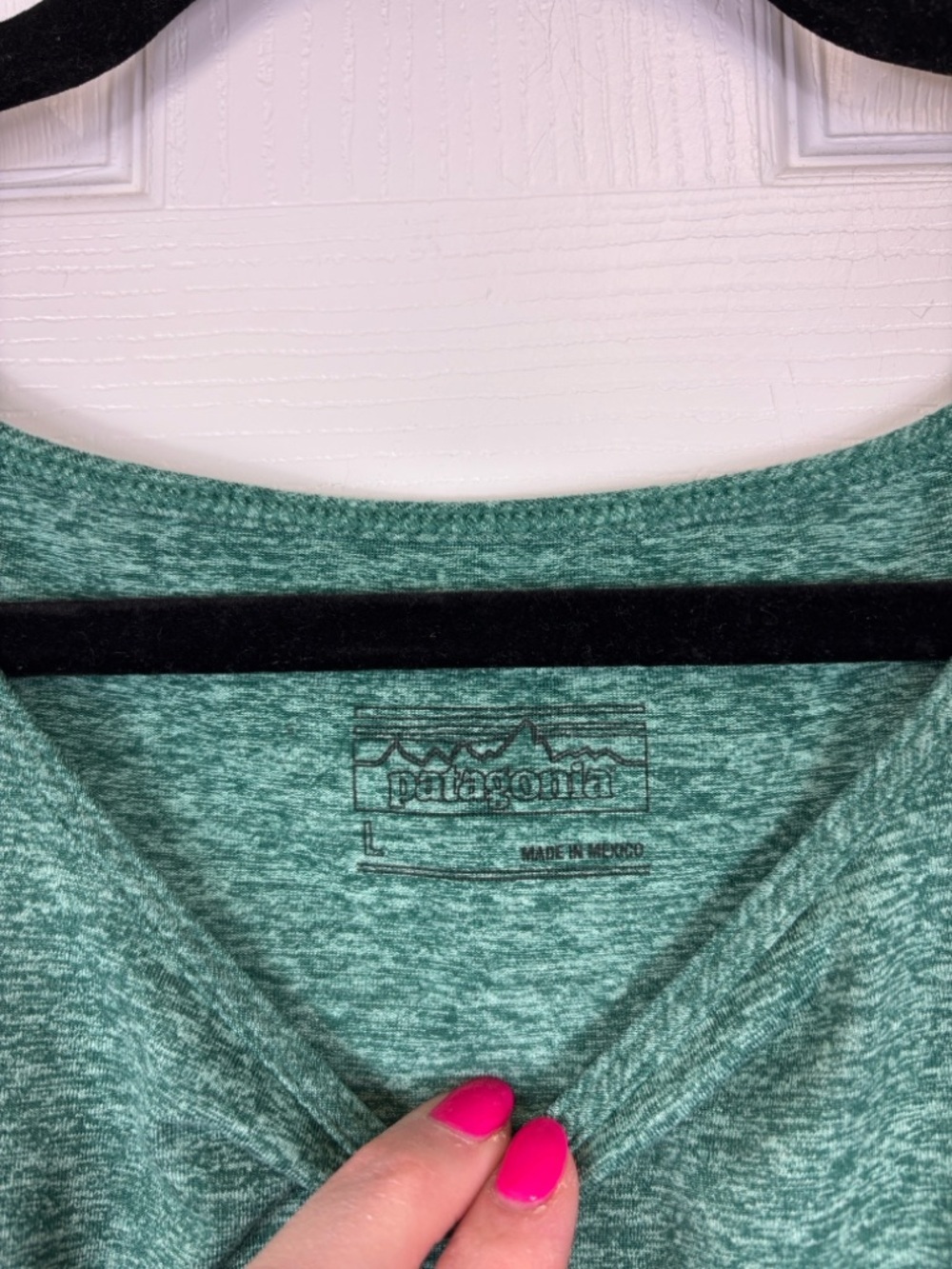 Patagonia seabrook twist dress howling turquoise sz lg - Picture 4 of 6